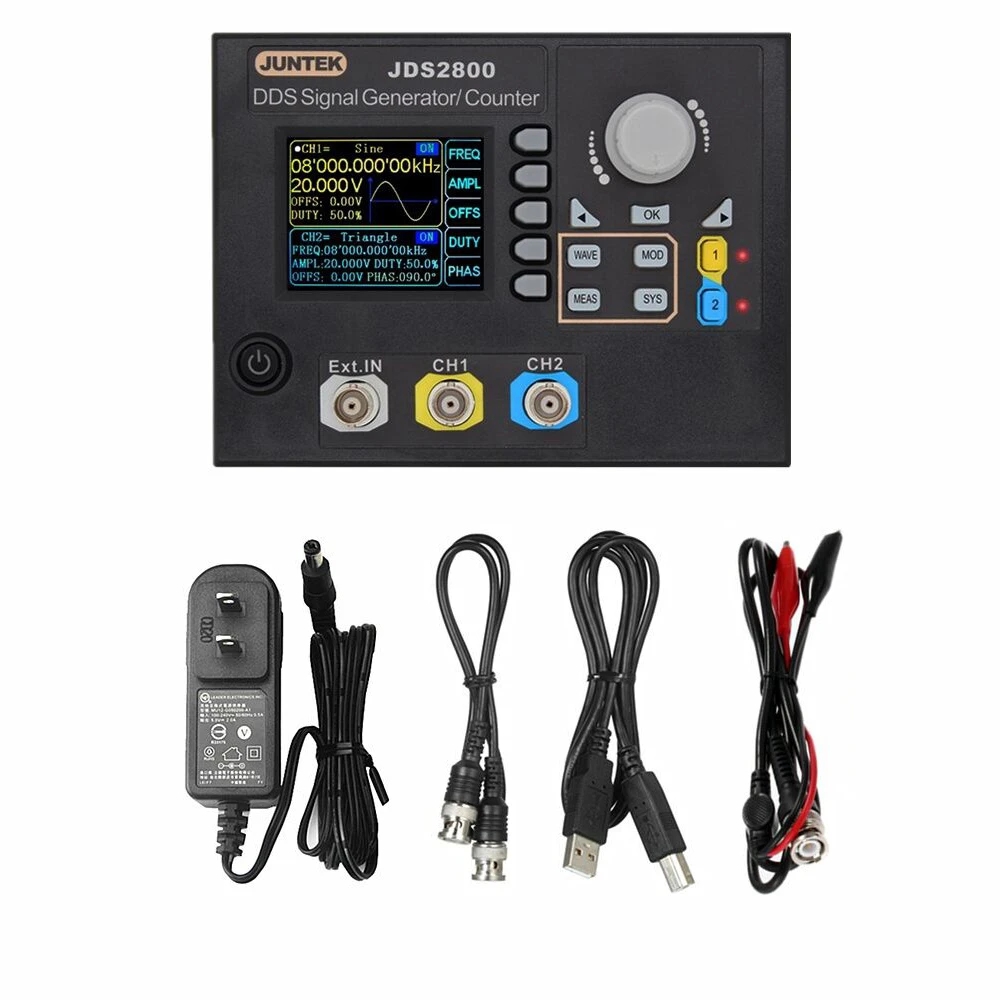 JDS2800-15M 60 MHz DDS-Funktio – Dual Channel Arbitrary Waveform Function Generator 60Mhz Bewertung und Preis